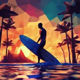 AI generated art of a fancy cat